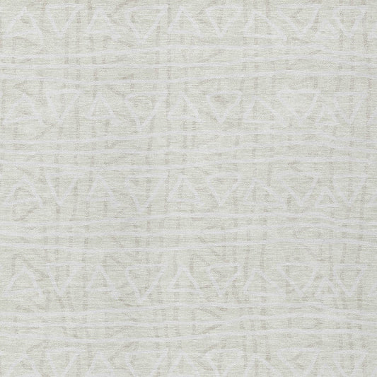 3' X 5' Ivory And Beige Geometric Washable Indoor Outdoor Area Rug